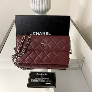 ❤️ CHANEL Lambskin Leather WOC ❤️